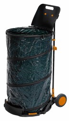 HOME It® sammenleggbar hageavfallsvogn med oppsamler 150 liter