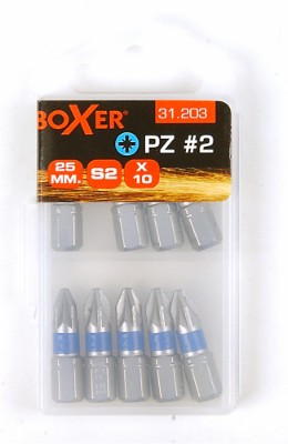 Boxer® bits 10-pk i eske PZ2