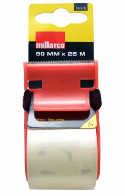Millarco® tapedispenser med 1 rull tape 50 mm x 25 meter