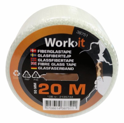 Work>it® glassfibertape 50 mm × 20 meter
