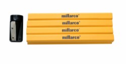 Millarco® tømrerblyanter med spisser 12 stk.