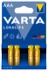 Varta Longlife-batterier AAA - 4-pk