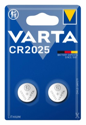 Varta litium-batterier CR2025 - 2-pk