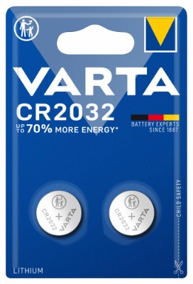Varta litium-batterier CR2032 - 2-pk