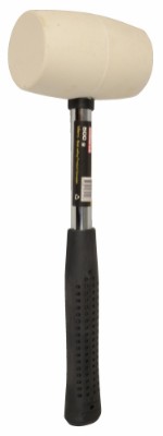 Millarco® gummihammer med stålskaft 500 gram hvit