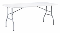 Enjoy>it foldbart bord 180 x 74 x 74 cm hvid/grå