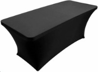 Strekkduk til sammenleggbart bord - svart