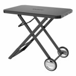 Cozze® sammenleggbart bord med sorte hjul