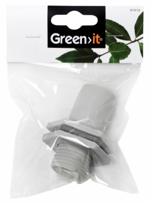 Green>it® stuss til regnvannstønne Ø 32 mm til flexslange